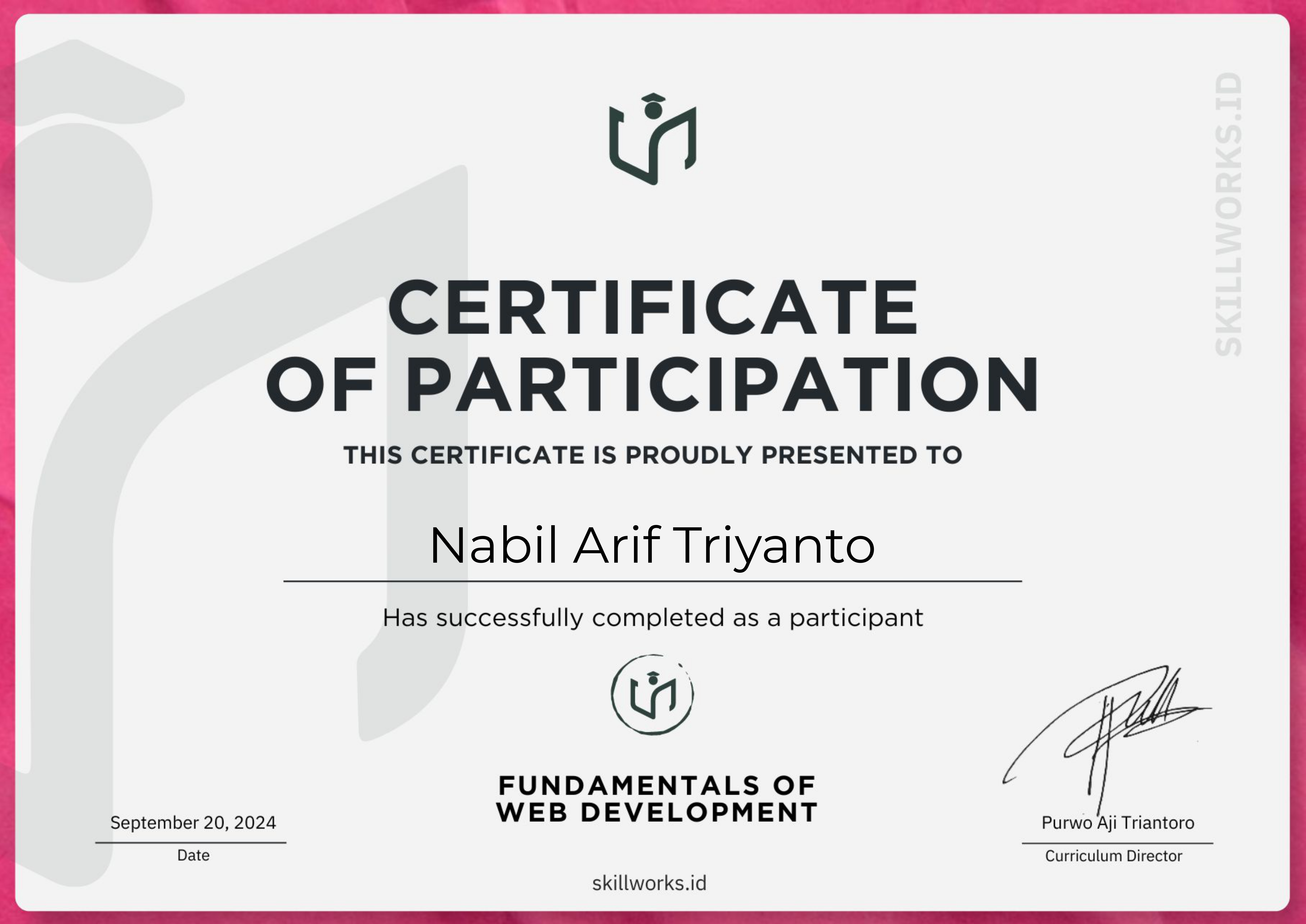 Certificate 1